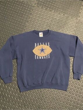 Vintage Dallas Cowboys Navy Crewneck Sweatshirt
